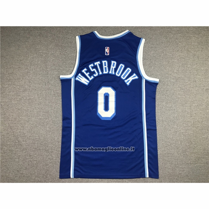 Maglia Los Angeles Lakers Russell Westbrook #0 Classic 2021-2022 Blu